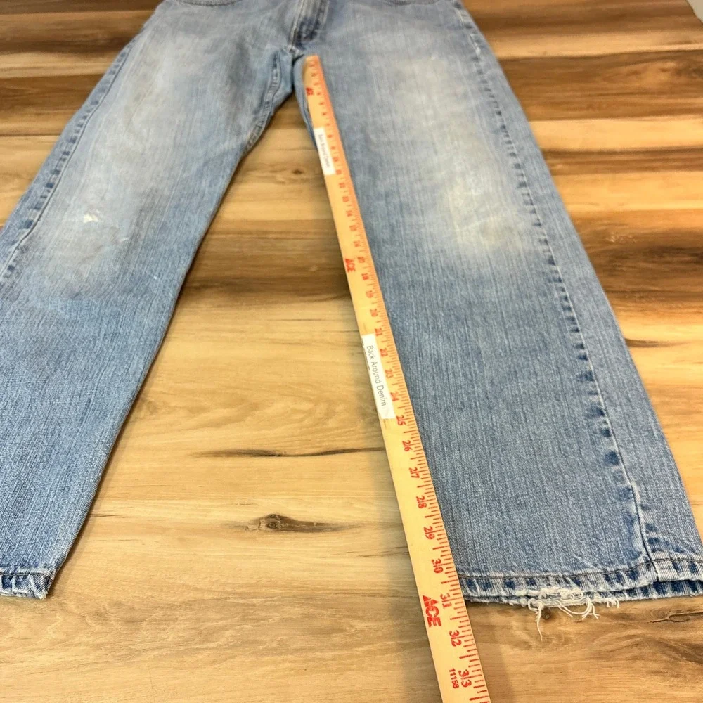 Vintage Levi's 505 Jeans Mens 34x32 Straight Light Washed Out Distressed Y2K USA